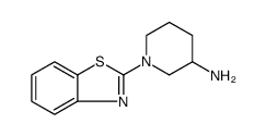 3-Piperidinamine, 1-(2-benzothiazolyl) Structure