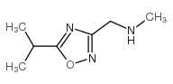 N-methyl-1-(5-propan-2-yl-1,2,4-oxadiazol-3-yl)methanamine结构式