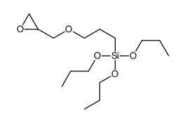 3-(oxiran-2-ylmethoxy)propyl-tripropoxysilane结构式