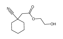 hydroxyethyl (1-cyano-cyclohexyl)acetate Structure