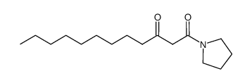 3-oxododecanoic acid pyrrolidide Structure