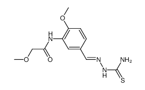 methoxy-acetic acid-(2-methoxy-5-thiosemicarbazonomethyl-anilide)结构式