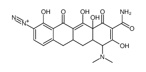 6-Demethyl-6-deoxy-tetracyclin-diazonium-(9)结构式