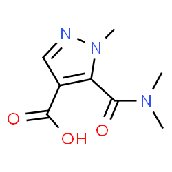 5-[(Dimethylamino)carbonyl]-1-methyl-1H-pyrazole-4-carboxylic acid结构式