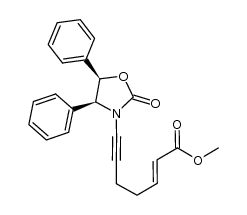 7-(2-oxo-4,5-diphenyl-oxazolidin-3-yl)-hept-2-en-6-ynoic acid methyl ester Structure