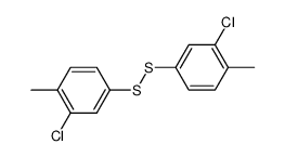 bis-(3-chloro-4-methyl-phenyl)-disulfide Structure