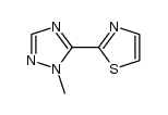 1-methyl-5-thiazol-2-yl-1H-[1,2,4]triazole结构式