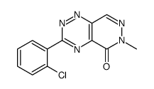 3-(2-chlorophenyl)-6-methylpyridazino[4,5-e][1,2,4]triazin-5-one Structure