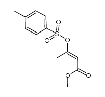 (E)-methyl 3-(p-toluenesulfonyloxy)but-2-enoate Structure