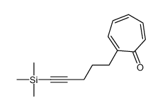 2-(5-trimethylsilylpent-4-ynyl)cyclohepta-2,4,6-trien-1-one Structure