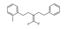 1,1-difluoro-2-(2-phenylethyl)-4-(2-methylphenyl)but-1-ene Structure