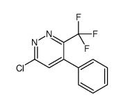 6-氯-4-苯基-3-三氟甲基哒嗪结构式