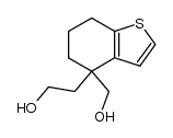 4-(Hydroxymethyl)-4,5,6,7-tetrahydro-4-benzo[b]thiophenethanol Structure