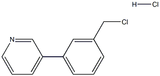 3-(3-(chloromethyl)phenyl)pyridinehydrochloride结构式