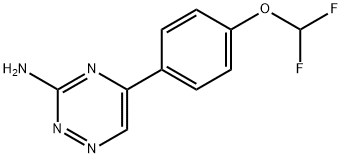 5-[4-(difluoromethoxy)phenyl]-1,2,4-triazin-3-amine Structure