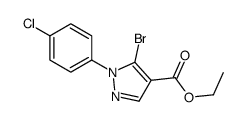 ETHYL5-BROMO-1-(4-CHLOROPHENYL)-1H-PYRAZOLE-4-CARBOXYLATE Structure