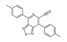 4,7-bis(4-methylphenyl)-[1,2,5]thiadiazolo[3,4-c]pyridine-6-carbonitrile结构式