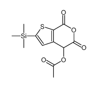 (5,7-dioxo-2-trimethylsilyl-4H-thieno[2,3-c]pyran-4-yl) acetate Structure