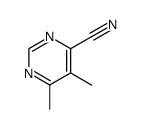 4-Pyrimidinecarbonitrile, 5,6-dimethyl- (9CI) Structure