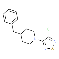 3-(4-benzylpiperidin-1-yl)-4-chloro-1,2,5-thiadiazole Structure