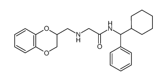 N-(cyclohexylphenylmethyl)-2-{[(2,3-dihydro-1,4-benzodioxin-2-yl)methyl]amino}acetamide Structure