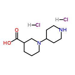 1,4'-Bipiperidine-3-carboxylic acid dihydrochloride Structure