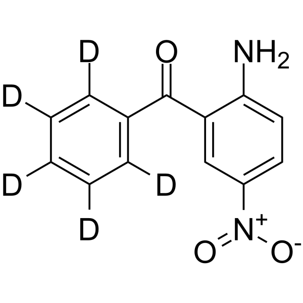 2-Amino-5-nitrobenzophenone-d5结构式