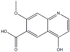 4-羟基-7-甲氧基喹啉-6-羧酸结构式