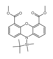 dimethyl 10-(tert-butyldimethylsilyl)-phenoxazine-4,6-dicarboxylate结构式