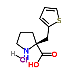 (S)-ALPHA-(2-THIOPHENYLMETHYL)-PROLINE-HCL structure