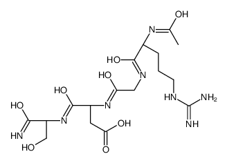 Ac-Arg-gly-asp-ser-NH2 Structure