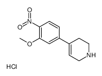 4-(3-methoxy-4-nitrophenyl)-1,2,3,6-tetrahydropyridine,hydrochloride Structure