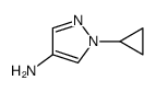 1-环丙基-1H-吡唑-4-胺结构式