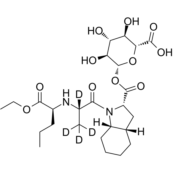 Perindopril-d4 Acyl-β-D-glucuronide Structure