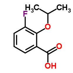 3-Fluoro-2-(propan-2-yloxy)benzoic acid结构式