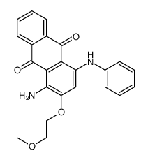 1-amino-4-anilino-2-(2-methoxyethoxy)anthracene-9,10-dione Structure