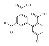 5-(2-carboxy-5-chlorophenyl)benzene-1,3-dicarboxylic acid结构式