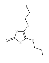 4,5-Bis-(2-iodo-ethylsulfanyl)-[1,3]dithiol-2-one structure