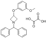 1-(diphenylmethyl)-3-(3-methoxyphenoxy)-azetidine oxalate结构式