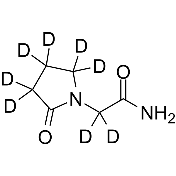 Piracetam-d8结构式