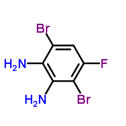 3,6-Dibromo-4-fluoro-1,2-benzenediamine Structure