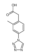 [2-methyl-4-(1H-tetrazol-1-yl)phenyl]acetic acid结构式