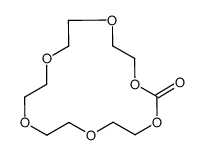 1,3,6,9,12,15-hexaoxacycloheptadecan-2-one结构式