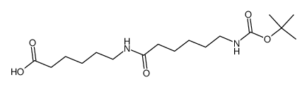 13-tert-butyloxycarbonylamino-8-oxo-7-azatridecanoic acid Structure