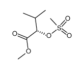 (S)-(-)-methyl 2-methanesulfonyloxy-3-methylbutanoate Structure