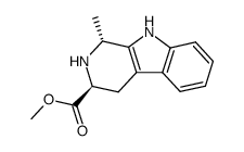 methyl (1R,3S)-1-methyl-1,2,3,4-tetrahydro-9H-pyrido[3,4-b]indole-3-carboxylate Structure