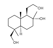 13,14,15,16-tetranorlabdan-8α,12,19-triol Structure