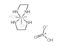 Dichlorobis(ethylenediamine)rhodium(1+) nitrate (OC-6-12)- Structure