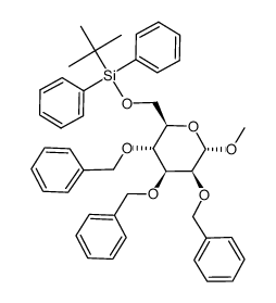 Methyl-6-O-(tert.-butyldiphenylsilyl)-2,3,4-tri-O-benzyl-α-D-mannopyranoside picture