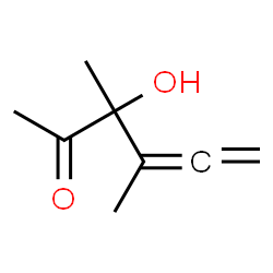 4,5-Hexadien-2-one, 3-hydroxy-3,4-dimethyl- (9CI) Structure